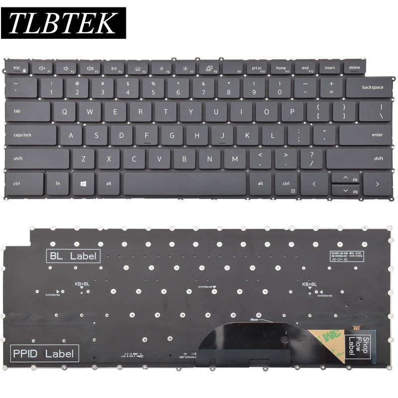 TLBTEK Backlight Keyboard Replacement Compatible with Dell XPS 15 9500
