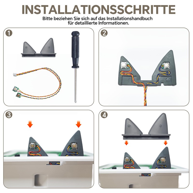 Giklux Toniebox Ears Replacement Parts Set, Replacement Ears for Toniebox