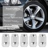 JNNJ 10 Pieces Chrome Closed End M12x1.5 Lug Nuts, Lug