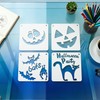 25Pcs Halloween Stencils for Painting, Pumpkin Stencils 6×6 Inch