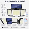 Solar Motion Sensor Light for Outdoor Security – IP65 Waterproof