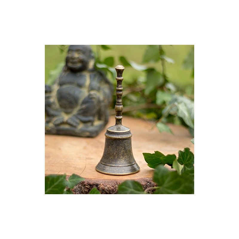 Antikas – Nostalgic Brüniertem Brass 'Table Bell with Light Sound