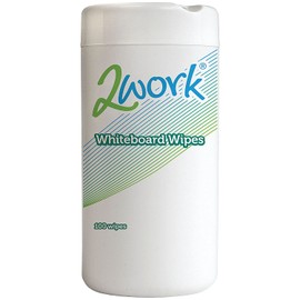 2Work Whiteboard Cleaning Wipes [Pack of 100]