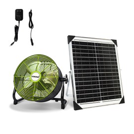 lcocove Battery Operated Fan,Can Running 5-24 Hours, Solar Fan Design For Shed, Home ，Outdoor,with USB Output For Emergency Situation Without Electric