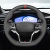 MEWANT Steering Wheel Cover for Ford Explorer ST 2020-2023 Hand-Stitched