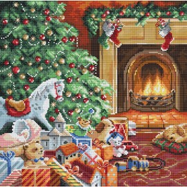 Letistitch Cross Stitch Set Cosy Christmas Counted Pattern 27 x 27 cm