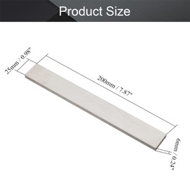 Utoolmart HSS Lathe Tool Bit 6mm x 25mm x 200mm, Square Lathe Turning Tool Blanks, High Speed Steel Rectangular Fly Cutter Mill Blank