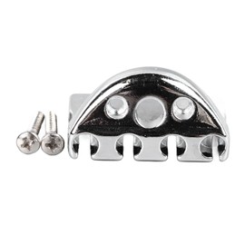 Headless Bass String Lock Metal Portable Bass String Locking Nut for Performance Show 39mm Silver