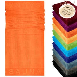 Lashuma Copenhagen XXL Men's Sauna Towel Orange 100% Cotton