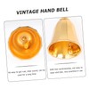 CAXUSD Decorative Metal Hand Bell Retro Style Call Bell for