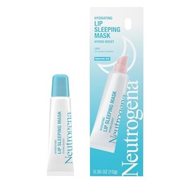 Neutrogena Hydro Boost - Máscara hidratante para dormir con ácido hialurónico, tratamiento hidratante diario y transparente para labios muy secos, bál