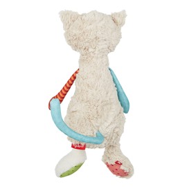 SIGIKID 42842 Soft Toy Cat Patchwork Sweety Cuddly Toy for Playing and Cuddling Soft Material Mix for Babies and Children, Boys and Girls from 0 Months to 8 Years Multicoloured / Cat 30 cm