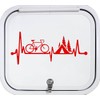Bluegrass Decals L1072 Bicycle Tent Camping Heartbeat Lifeline Decal Sticker