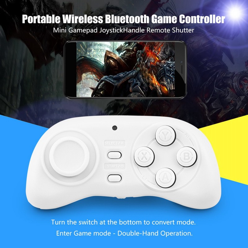 Portable Wireless Bluetooth Game Controller Mini Gamepad Joystick Handle Remote