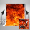 Kate Microfiber 7x5ft Red Backdrops Fire Textured Background Studio Photo
