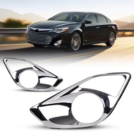 AUTOWIKI Fog Light Covers for 2013 2014 2015 Toyota Avalon, 2PCS OEM Replacement Driving Fog Lamps Bezels for 13 14 15 Avalon Replacement