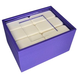 Quadro Puzzle – Brain Teaser Puzzle for Adults & Youth | Make Everything Fit Through The Glass | 3D-Printed (Purple (White))