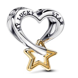 PHCLASY Heart Family Charm Pendant Christmas Bead Charms 925 Sterling Silver Pendant for European Bracelets and Necklaces for Women, Cubic Zirconia