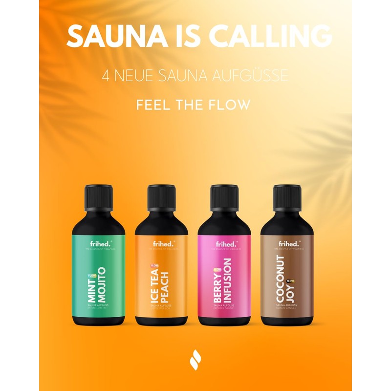 frihed.® Saunaaufguss Mint Mojito - Hochkonzentriertes Saunaöl Minze & Limette