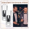 Sunnychicc 8 Pcs Groomsman Tuxedo Shot Glasses Heavy Base Shot