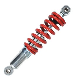 HOOUP 260mm 10.2" Adjustable Rear Shock Absorbers for 50cc 70cc 90cc 110cc 125cc Baja Motorsports DR70 Tao Tao DB20 Kids Pit Dirt Bike Four Wheeler Quad ATV Small Motorcycle Heavy Duty Red