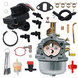 Cylinman Carburetor Fit for Kohler K321 K341 Cast Iron 14hp 16hp M14 M16 Fit for John Deere 214 300 312 314 316 Tractor for Club Cadet 1600 1650 With Fuel Pump 45-053-55-S