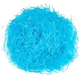Basket Grass Craft Shredded Tissue Raffia Filler Paper Shreds for DIY Packaging Easter Basket Filling Egg Stuffer Party Supplies Accessories Decoration, 480 g (Lake Blue)