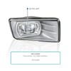 Spec-D Tuning Chrome LED Fog Lights + Built-In LED Bulbs