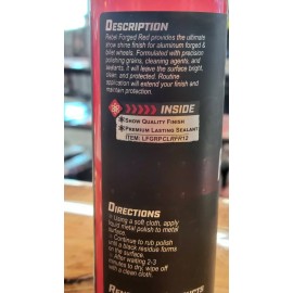 renegade rebel red forged billet wheels metal polish aluminum show shine new