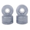 4Pcs Skateboard Wheel Set Replacement 78A Hardness PU Translucent Flashing