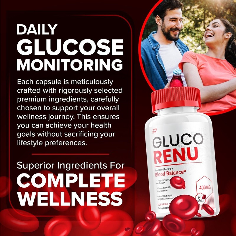 Gluco Renu ( 3 Pack) Gluco Renu Capsules - GlucoRenu
