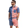 Zesties Male Romper (Large, American Flag)