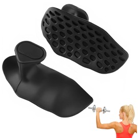 Gym Hand Grips,Anti-Slip Gym Hand Grips,Rubber Workout Gloves,Fingerless Palm Protection Pads,Used to Protect the Palm for Strength Training and Exercise,Pull-Ups,Dumbbells(1Pair)