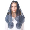 Mantilla tradicional bordado para cubrir la cabeza, triángulo de encaje,