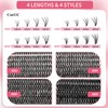 Eyelash Clusters 30D+40D+50D+80D Lash Clusters Wispy Individual Lashes 640PCS C