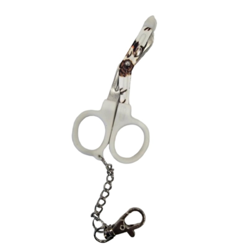 Novelty Nurse Mini Utility Scissors with Clip and Chain -