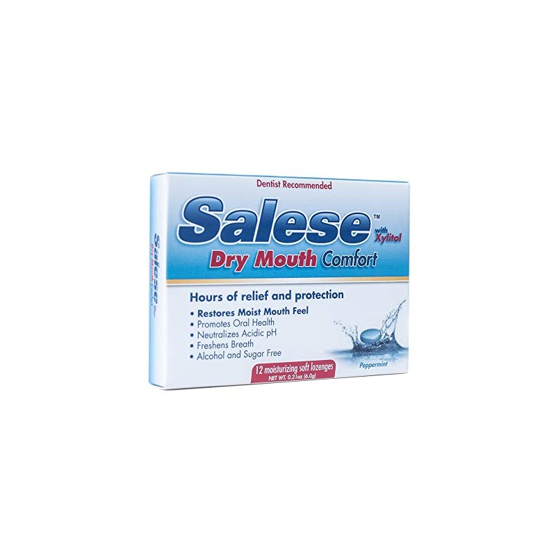 Salese Dry Mouth Relief, Xylitol, Time Release, Oral Health Lozenges,