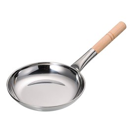 Endoshoji AOY11 Commercial Chicken Pot, Horizontal Handle, 6.5 inches (16.5 cm) (Inner Diameter), Main Unit, Triple Layer Steel, Handle Beech, Made in Japan