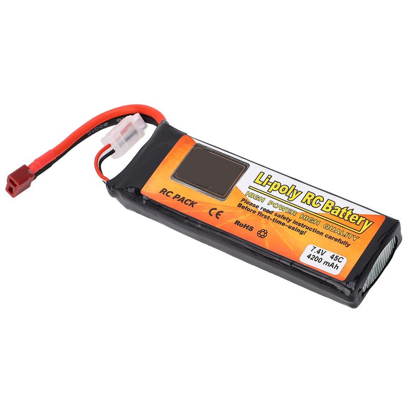 Drone Lithium Battery 7.4v 4200mah 45C 2S Lipo Battery with