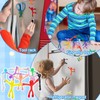 QGGTQG Mini Magnetic Figures Toy Pack of 10 Translucent Fridge