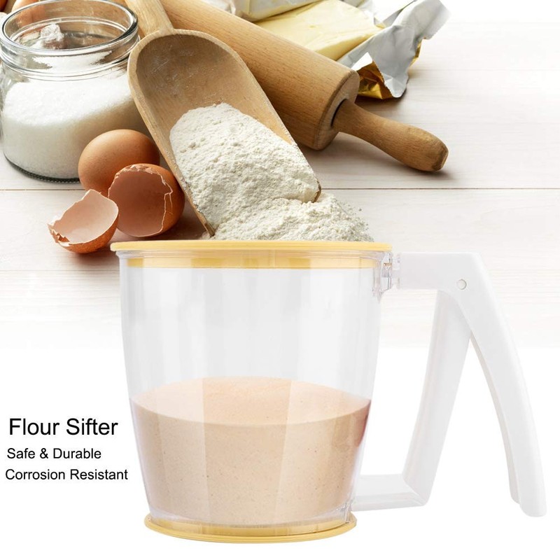 TOPINCN Flour Sieve Hand Bowl Flour Sieve Sieve Powder Flour