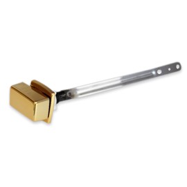 VALLVATER Toilet Flush Handle Replacement, Side Mount Toilet Tank Lever Compatible with Kohler 85114-CP Trip Lever Kit, Polished Golden