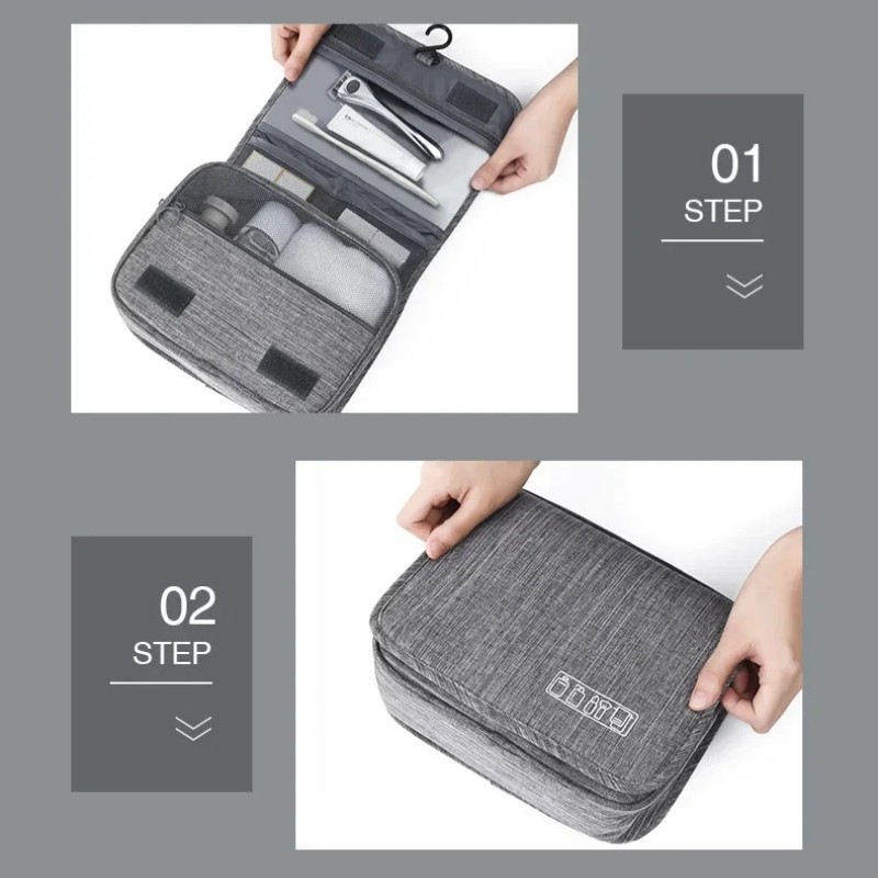 Travel Toiletry Bag for Men & Women – Waterproof Bathroom