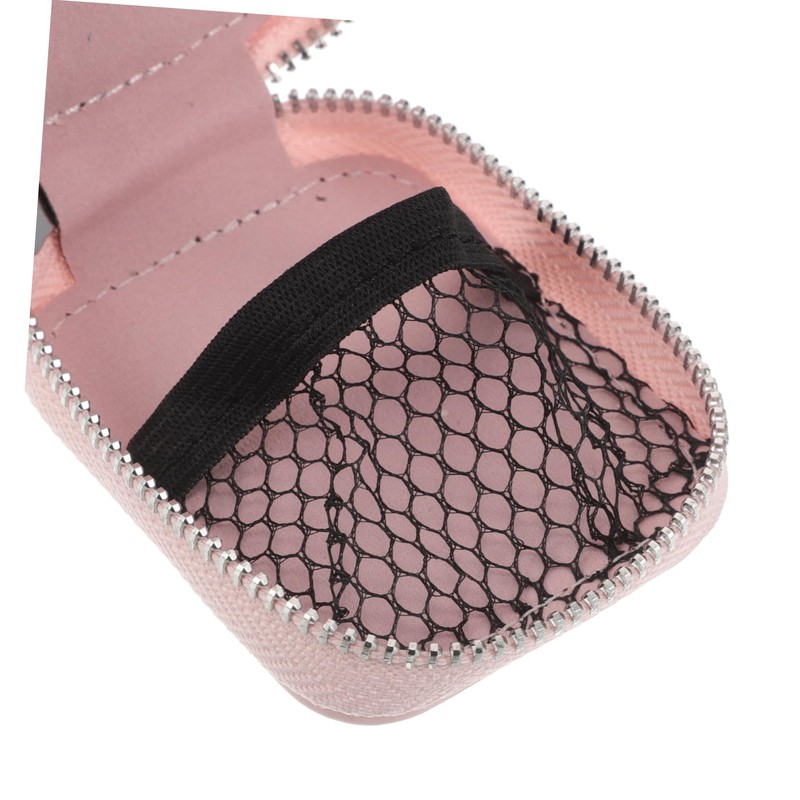 NOLITOY Portable Earbud Case Shockproof PU Storage Bag with Clip