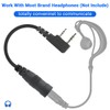 BAOFENG Ham Radio Earpiece Adapter,2 Pin to 3.5mm Walkie Talkies