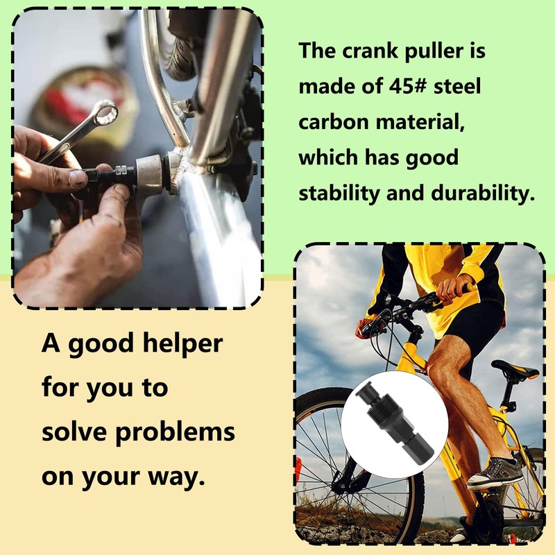 ZoeTekway Crank Puller, Bicycle Crank Puller, Compact Crank Arm Puller,