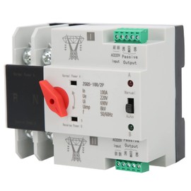 Dual Power Automatic Transfer Switch Uninterruptible 2-way controller ZGQ5-100 / 2P 220V electrical selector switch Electronicswitch