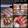 Gelike EC Extra Short Soft Gel Nail Tips Kit for