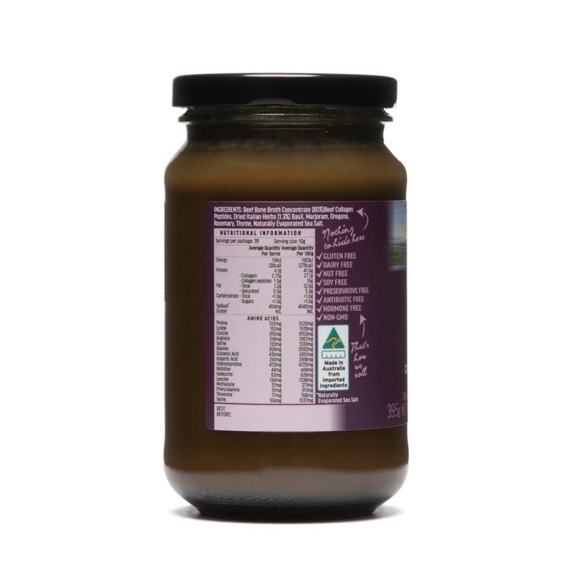 ABBCo Five Herb Beef Bone Broth Concentrate with Italian Herbs