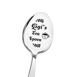 Gigi Christmas Xmas Gifts for Grandmother Grandma Birthday Gifts for Nana Gigi Tea Lover Gifts for Grammy Granny Retirement Gifts for Gigi Spoon Gifts for Mimi Gigi's Tea Spoon